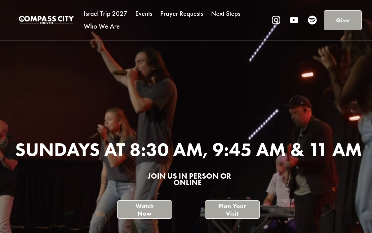Compass City Church website screenshot