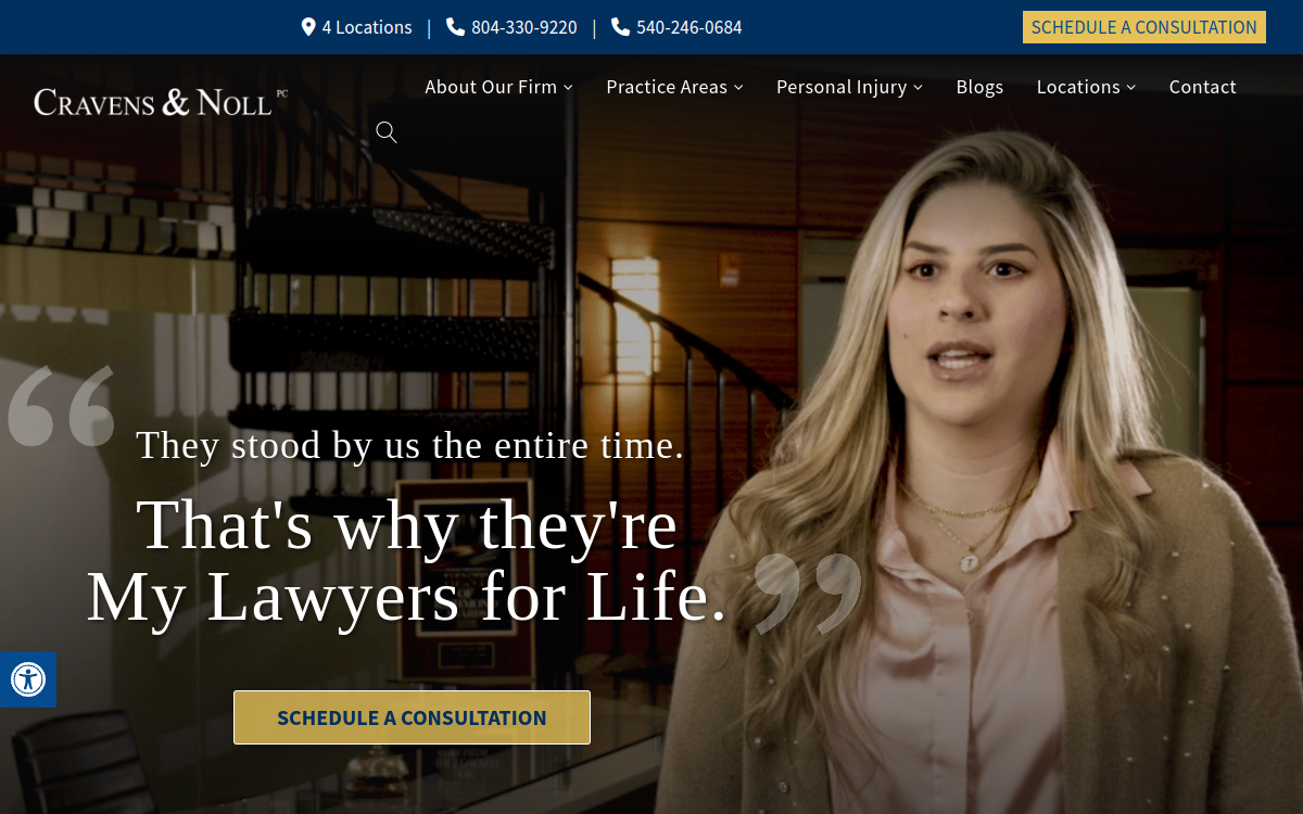 Cravens & Noll PC website screenshot
