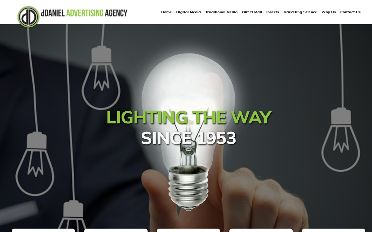 dDaniel Advertising Agency website screenshot