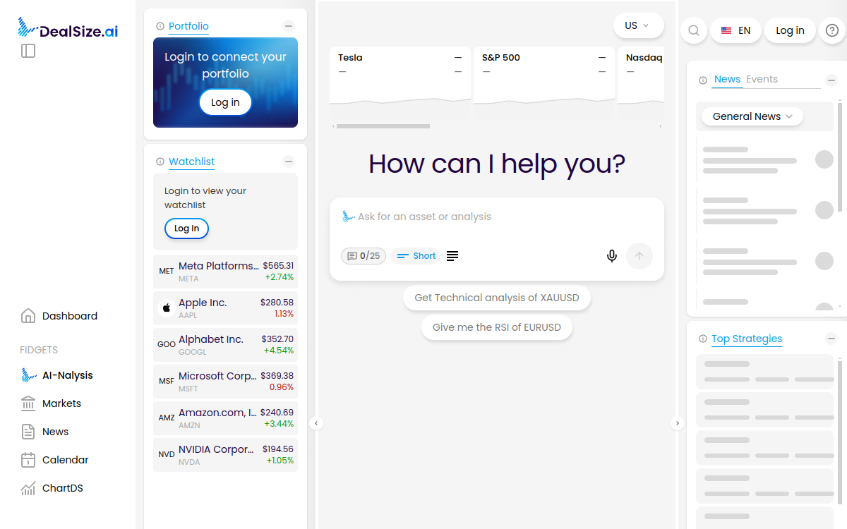 Screenshot of Dealsize