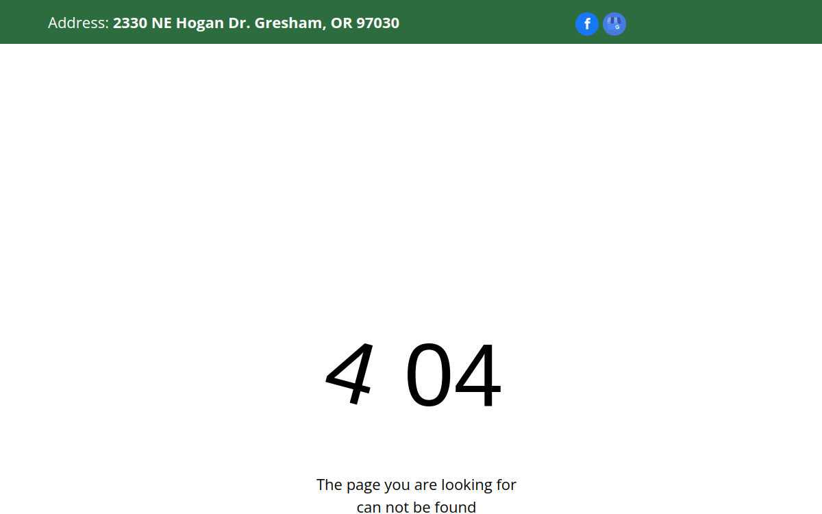 Deep Creek Garden Center website screenshot