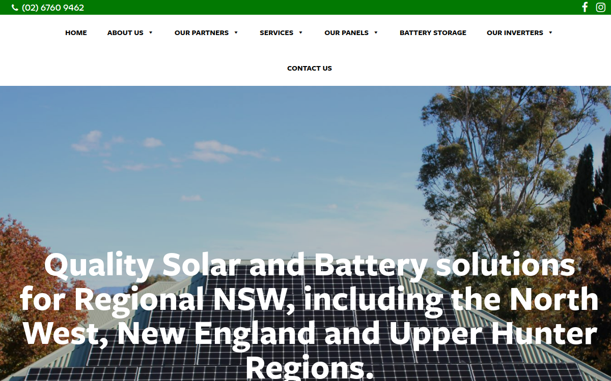 Eco Energy & Solar Solutions website screenshot