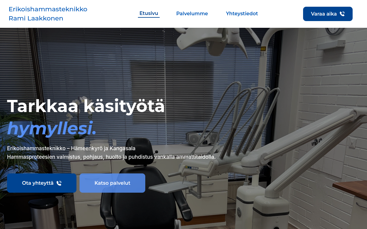 EHT Rami Laakkonen, etusivu