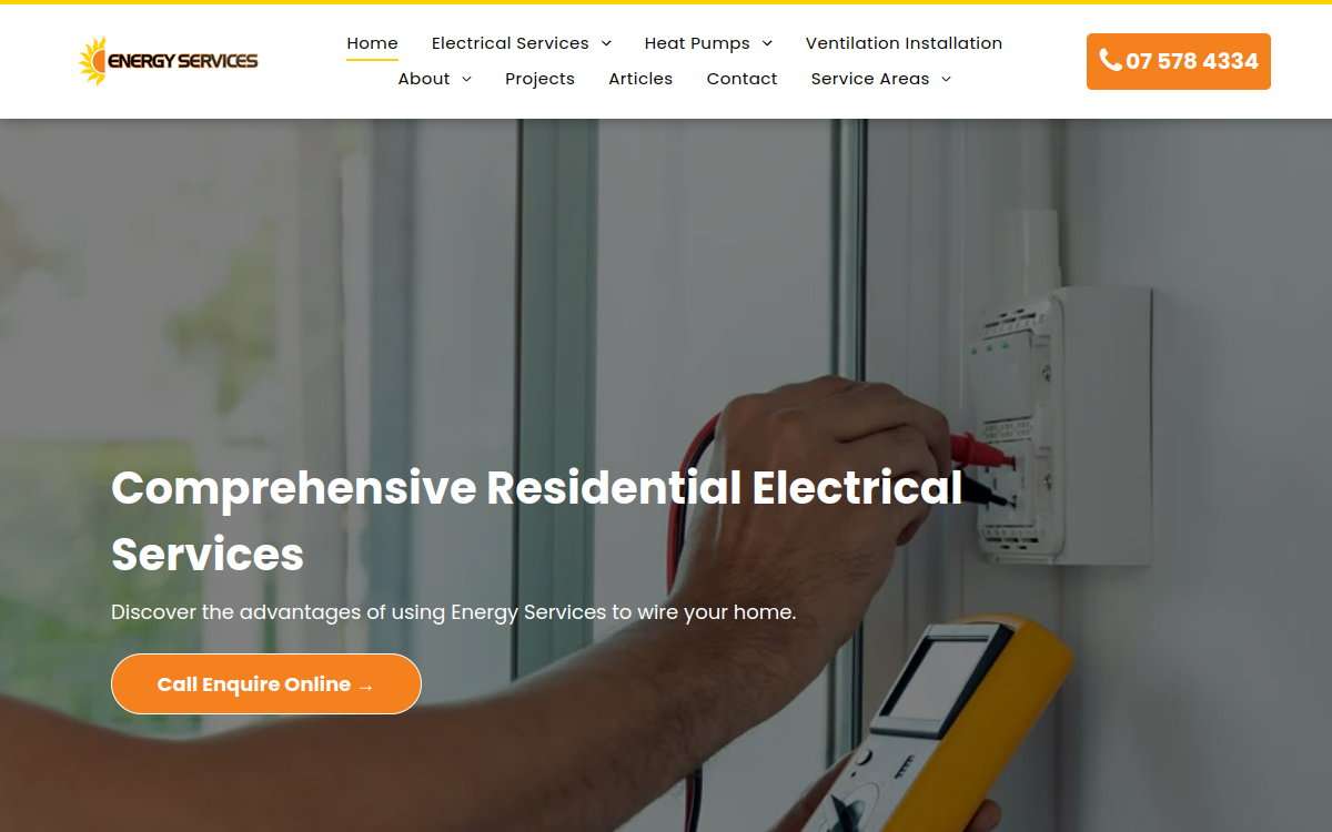 Energy Services Tauranga Ltd website screenshot
