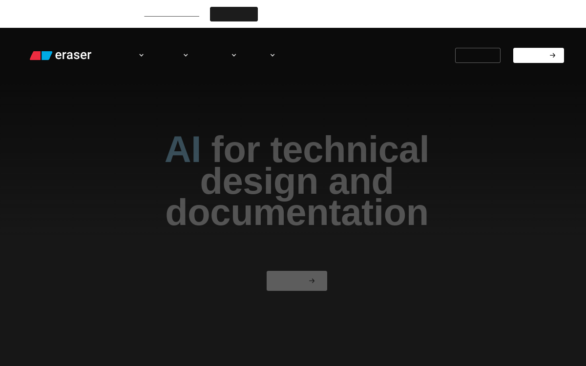 Eraser website preview