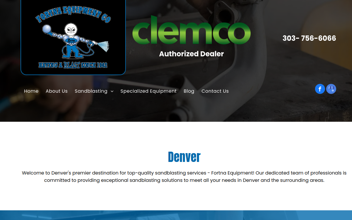 Fortna Equipment Co website screenshot