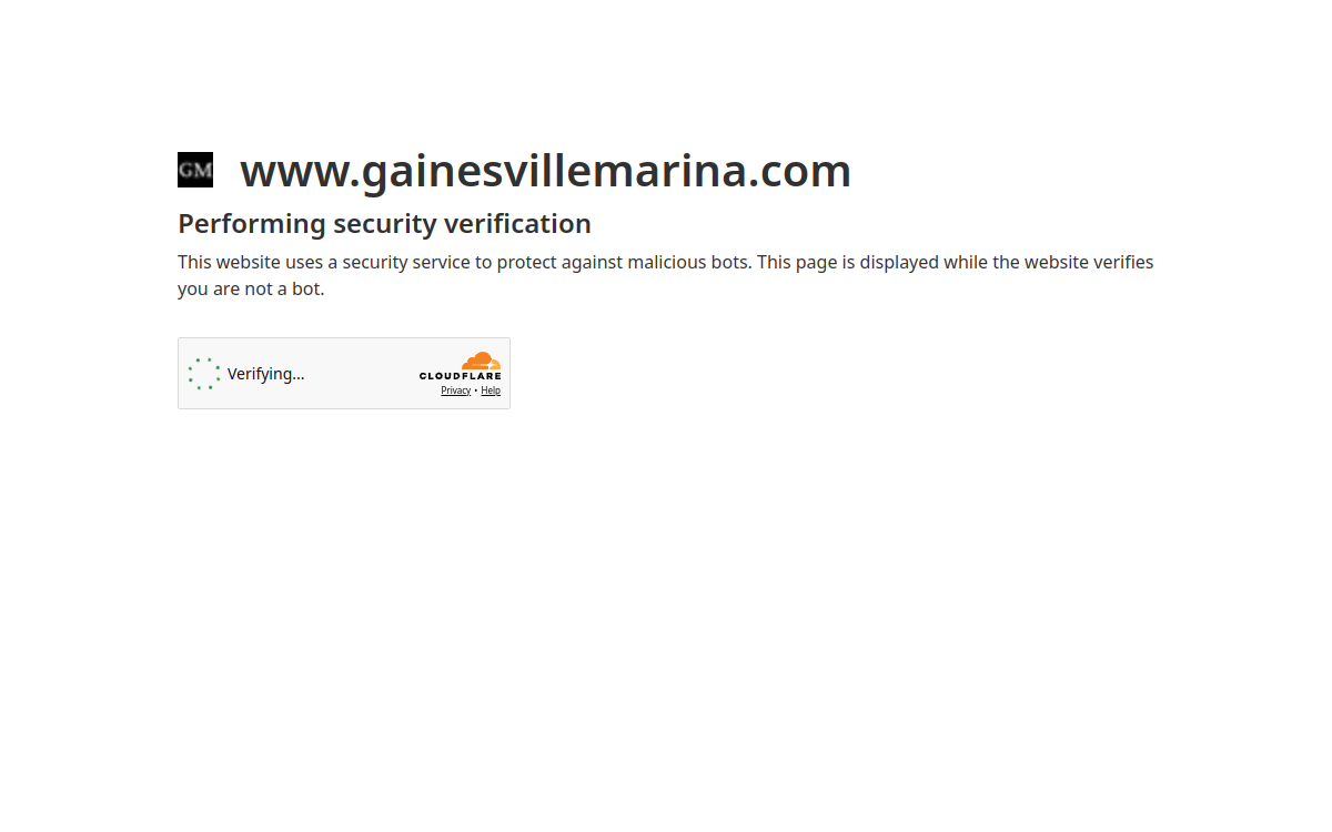 Gainesville Marina and Boat sales website screenshot