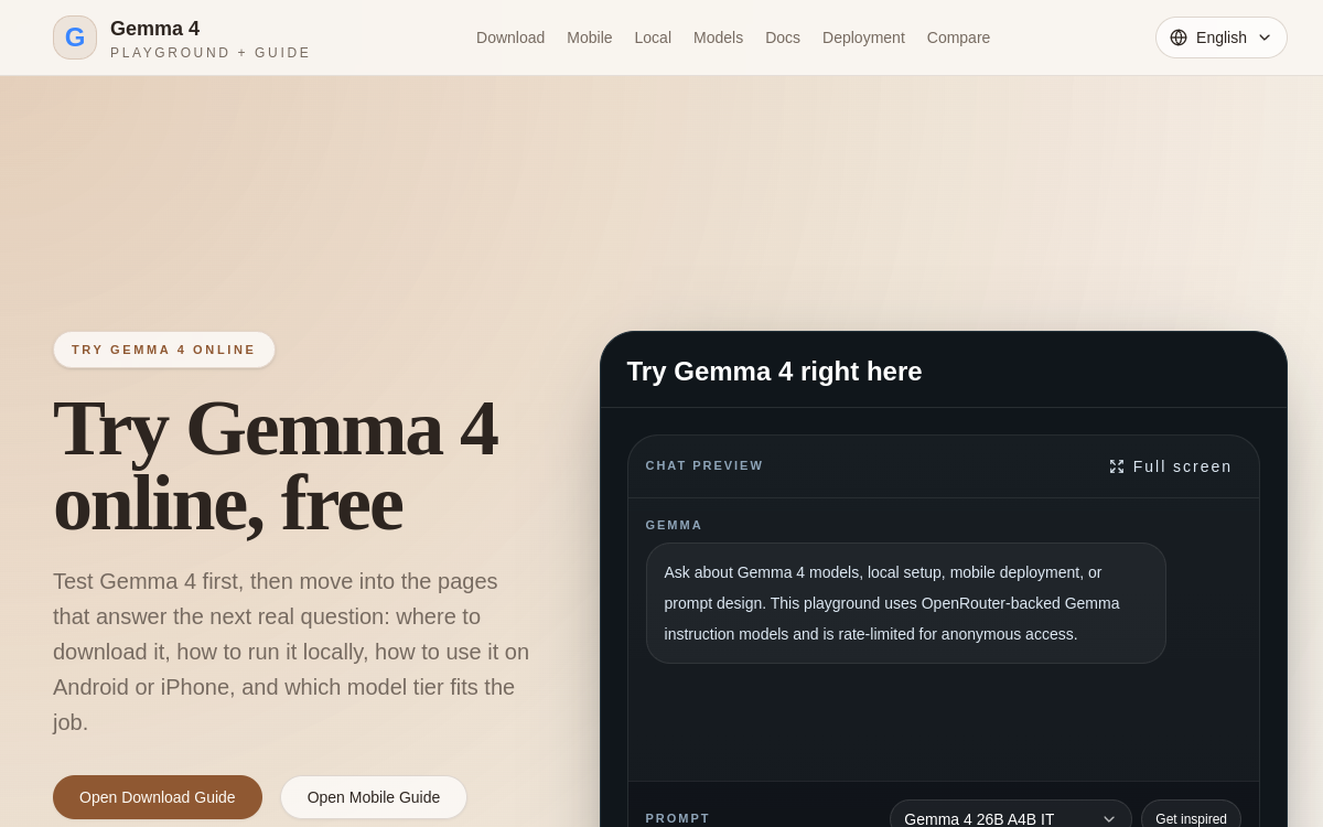 Captura de tela de Gemma4.app