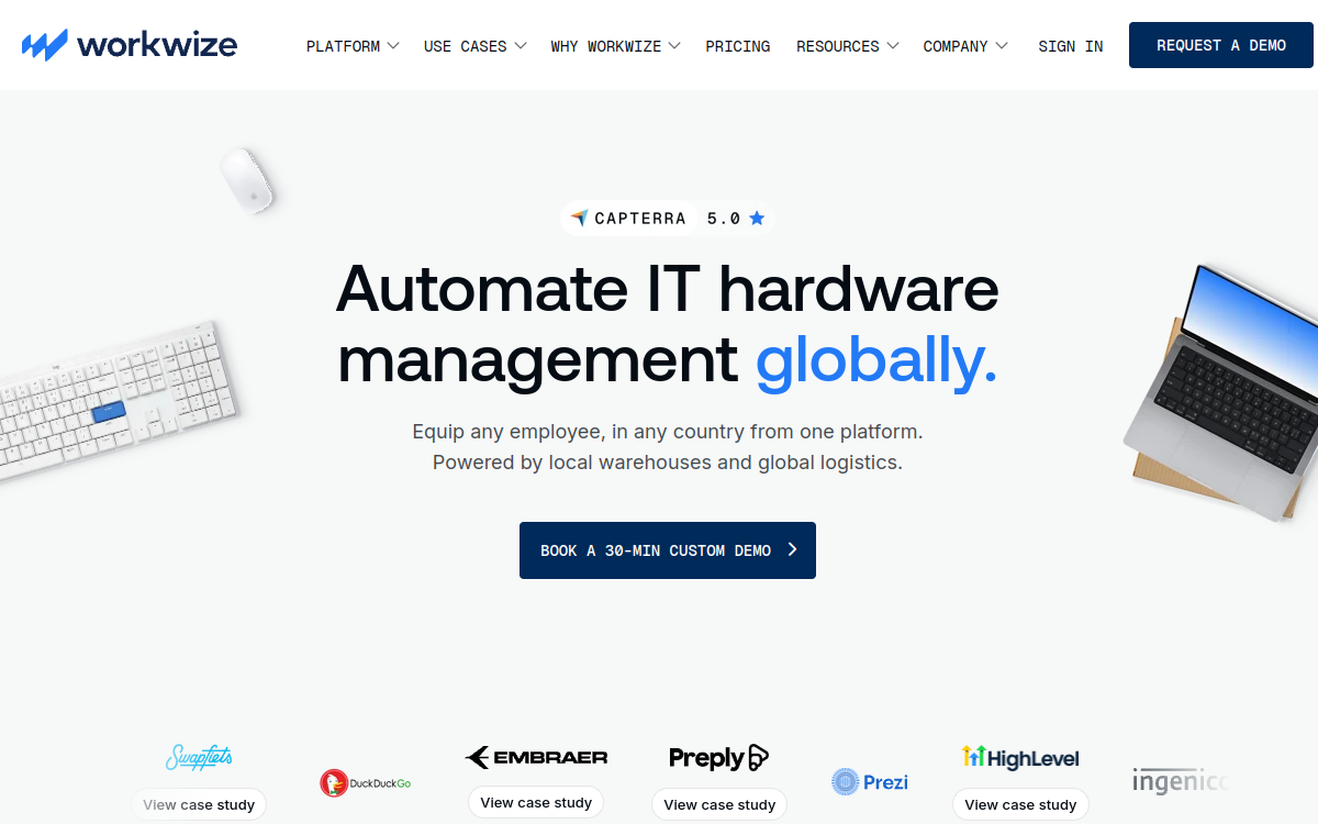 Workwize interface screenshot