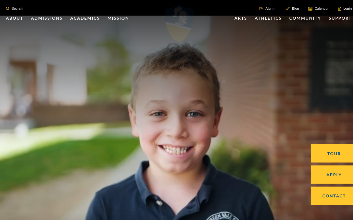 The Green Vale School website screenshot