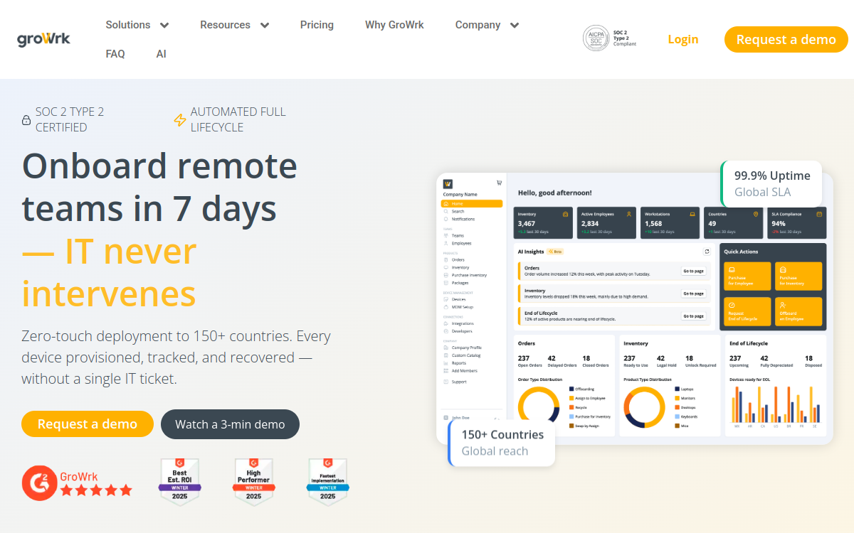 GroWrk interface screenshot