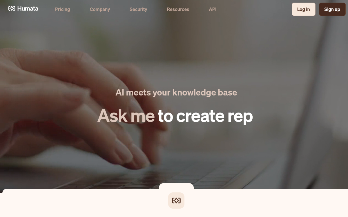 Humata website preview