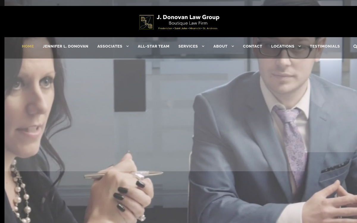 J. Donovan Law Group website screenshot