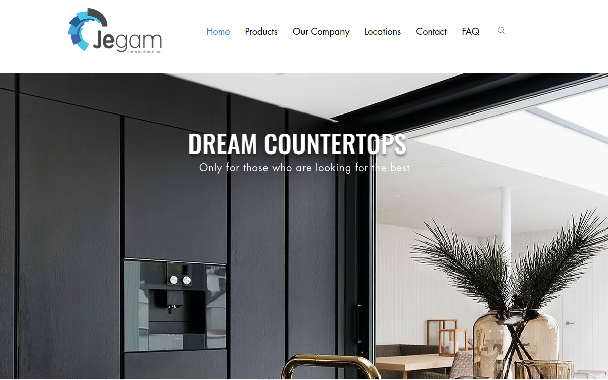 Jegam Stones Inc website screenshot