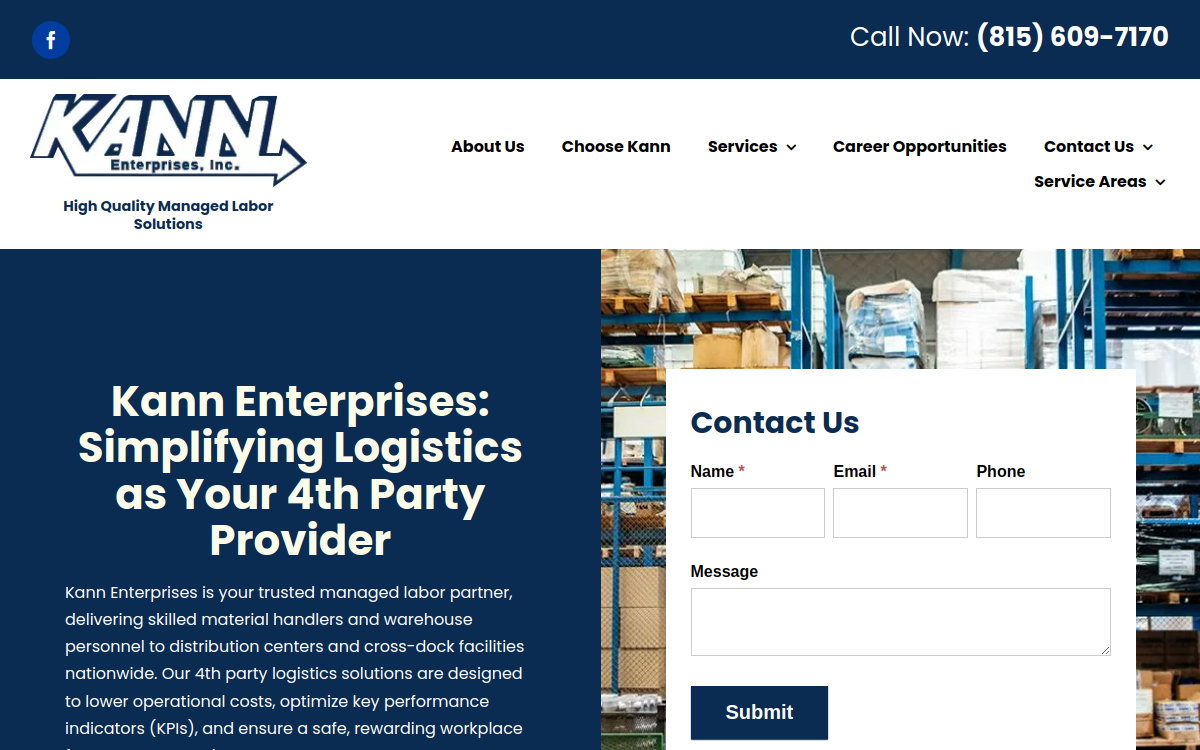 Kann Enterprises website screenshot
