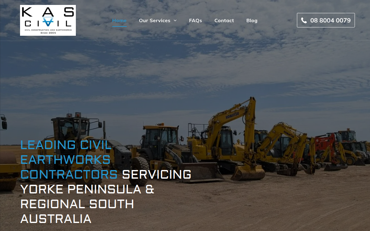 KAS Civil website screenshot