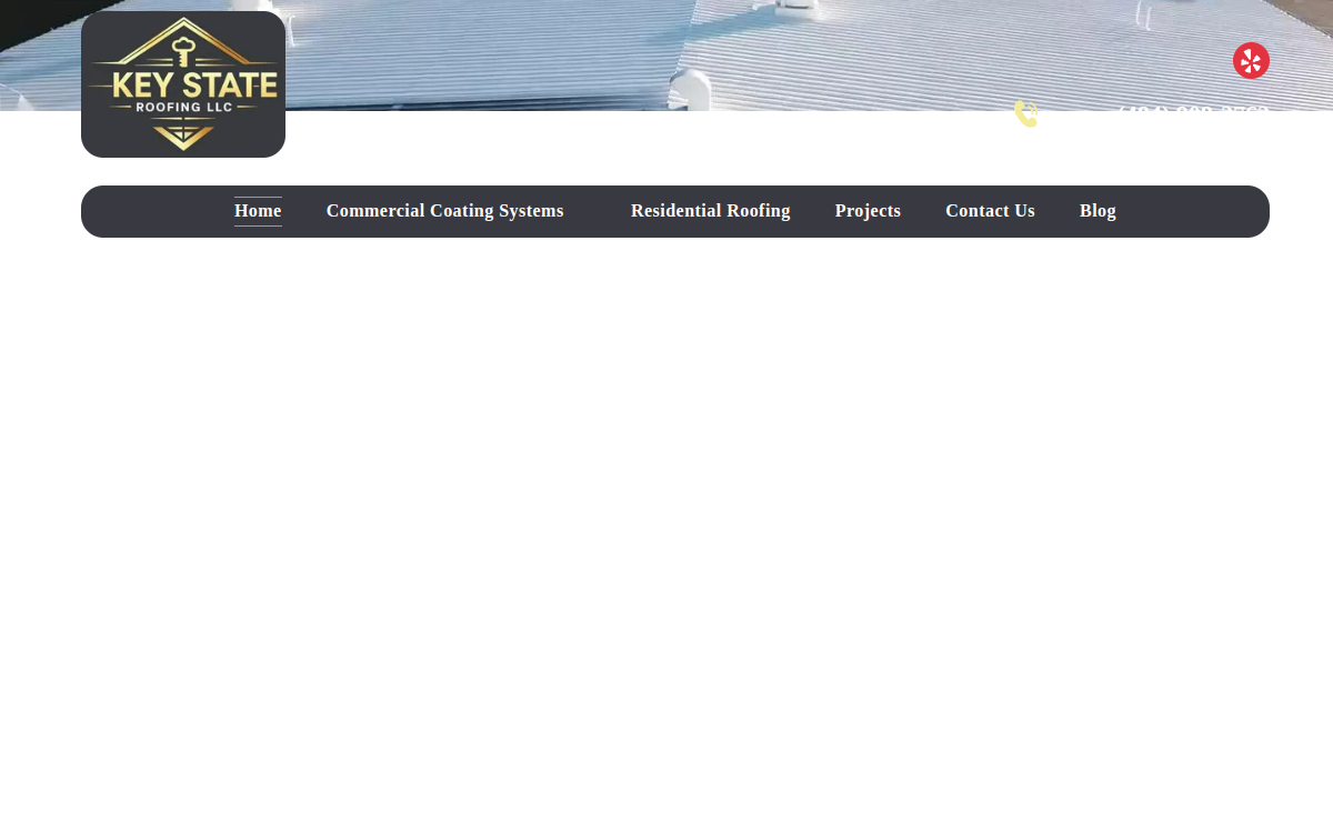 Keystate Roofing LLC website screenshot