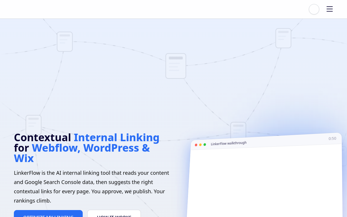 Capture du site Linkerflow