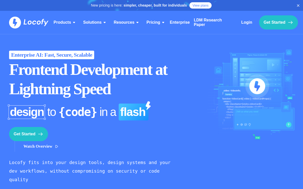 Locofy website preview