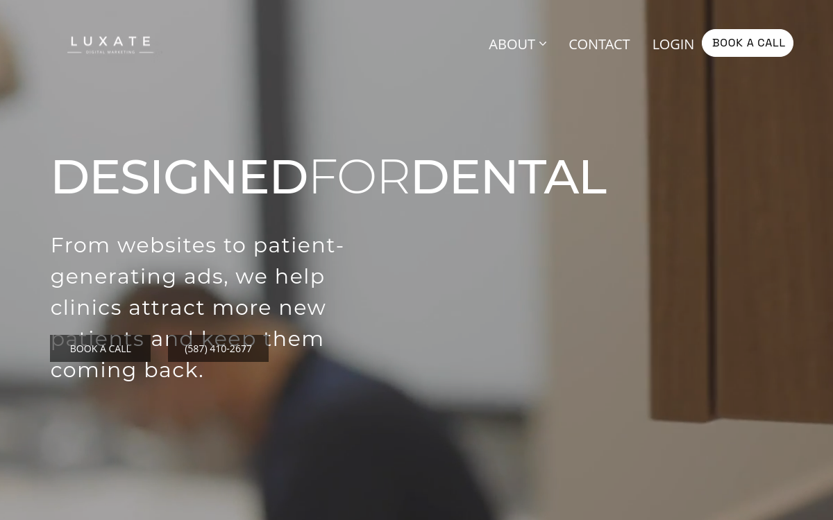 Luxate Digital Marketing website screenshot