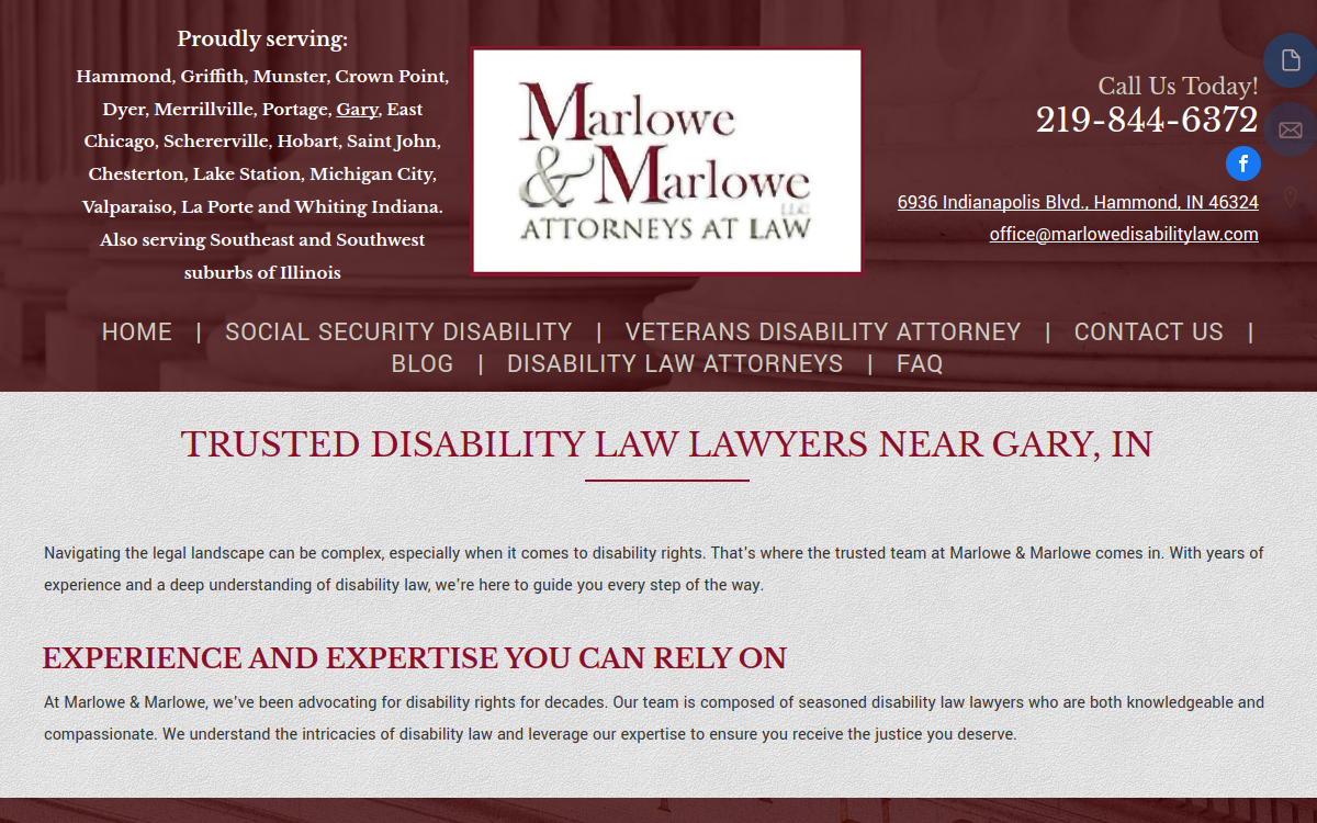 Marlowe & Marlowe LLC website screenshot