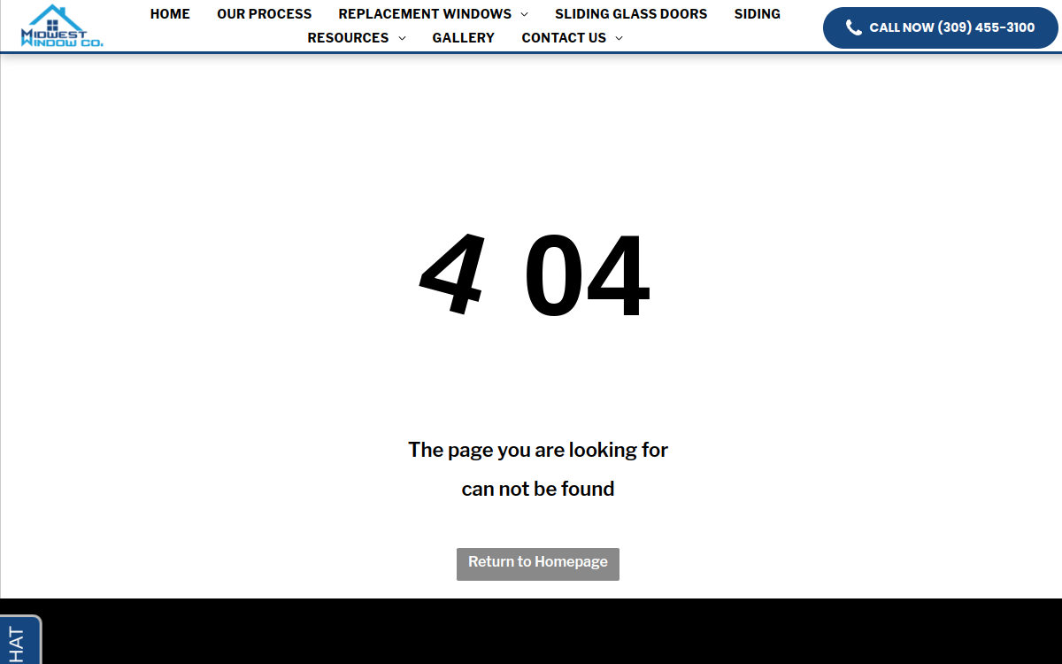 Midwest Window Company website screenshot