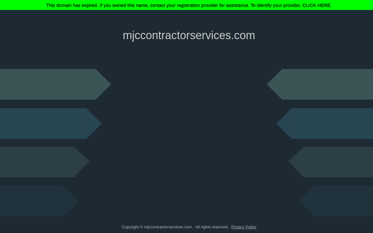 MJC Contractor Services website screenshot