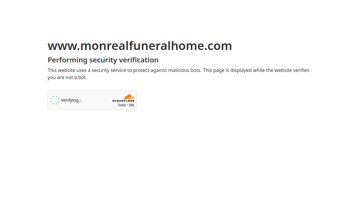 Monreal Funeral Home/Monreal Srnick Funerals & Cremations website screenshot