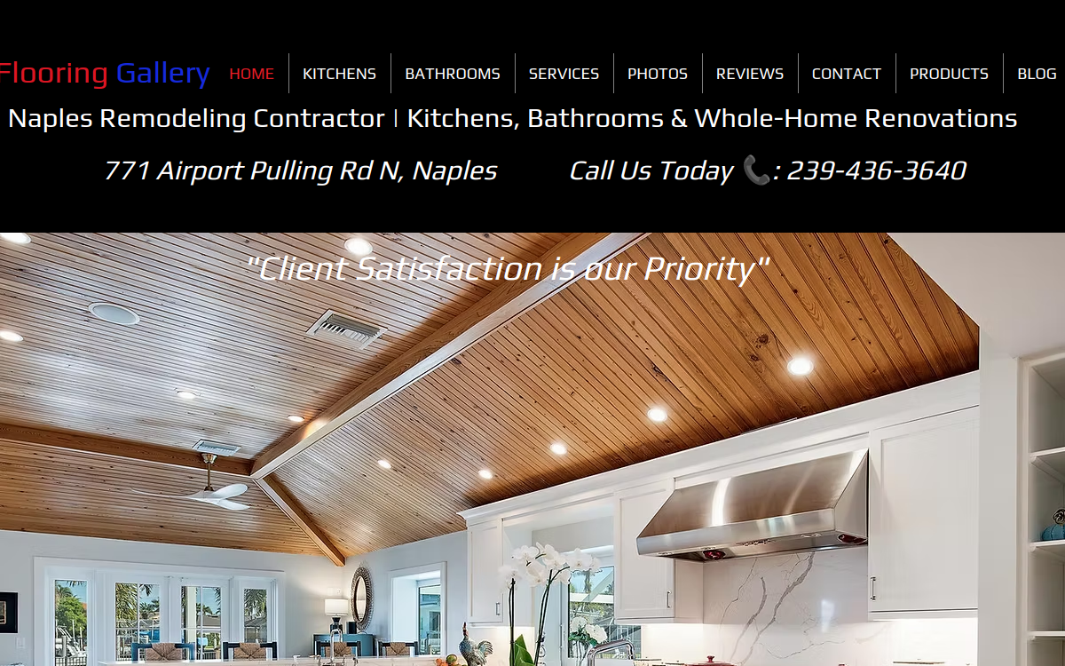 Flooring Gallery website screenshot