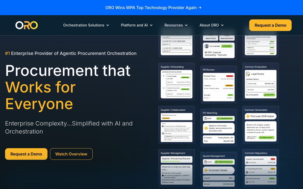 Screenshot of ORO Labs