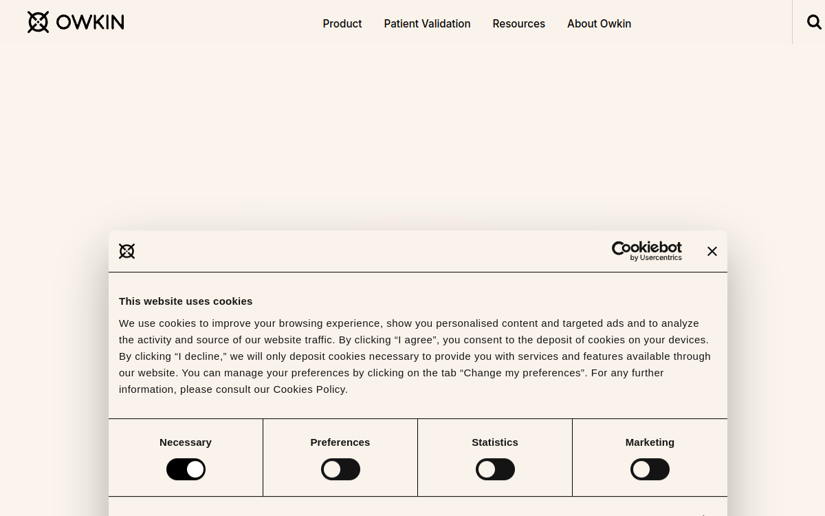 Screenshot of Owkin
