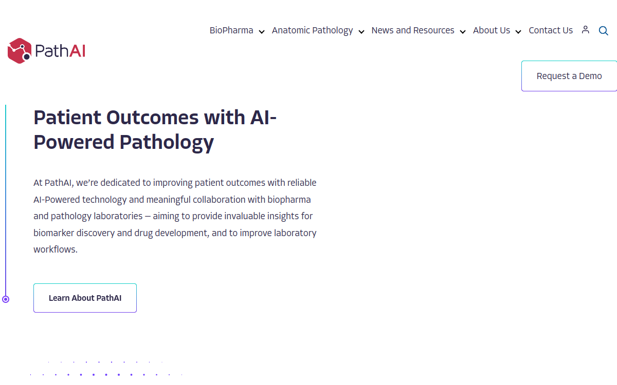 PathAI website preview