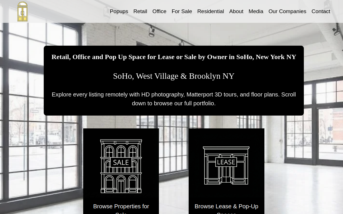 PEP Real Estate website screenshot