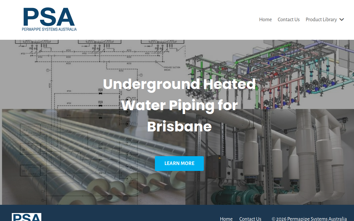 Permapipe Systems Australia website screenshot