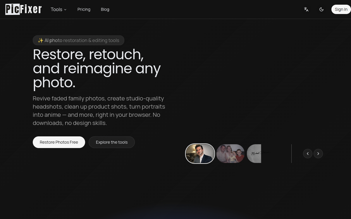 Screenshot di PicFixer