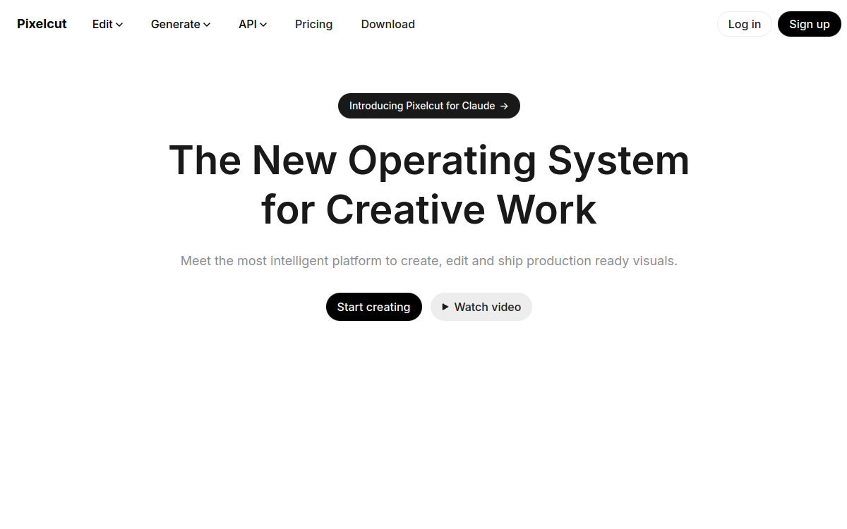 Pixelcut website preview