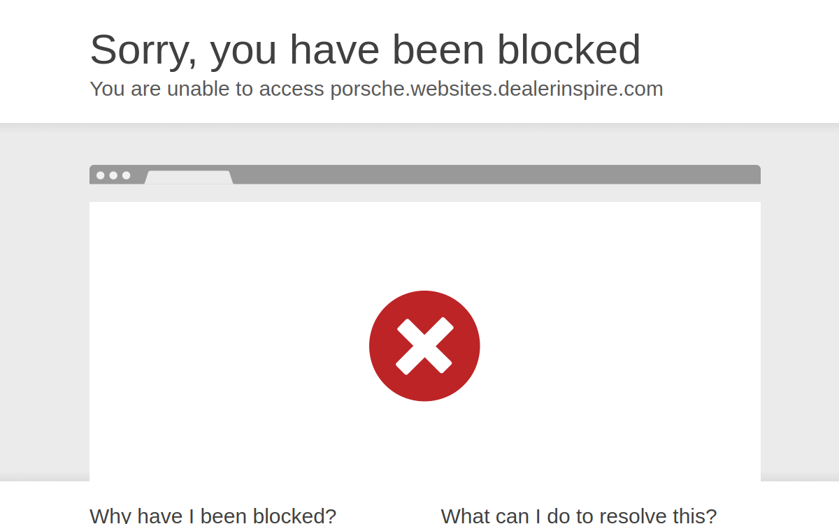 Porsche Cherry Hill website screenshot