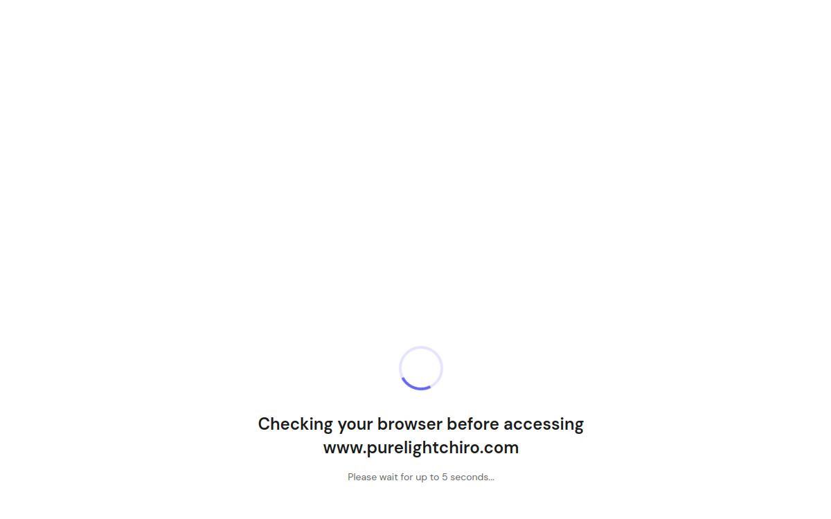 Pure Light Chiropractic website screenshot