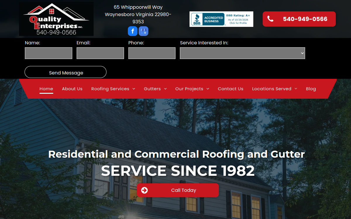 Quality Enterprise website screenshot