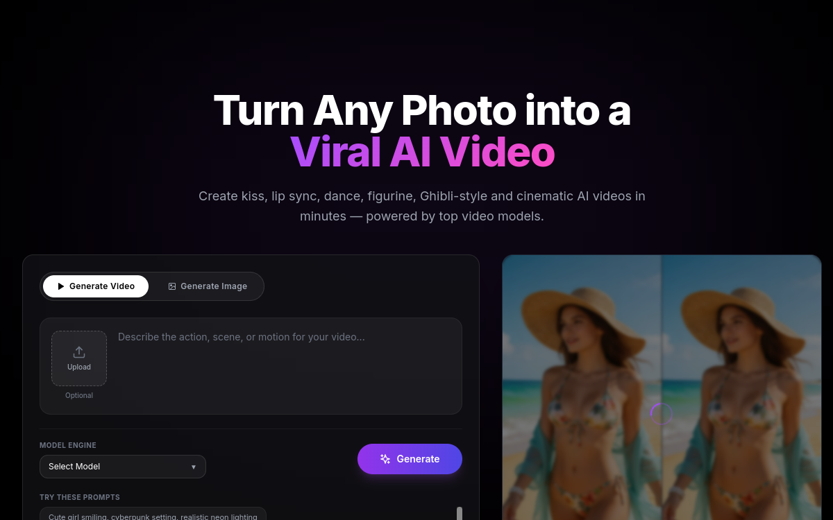 Captura de pantalla de ReelMuse AI