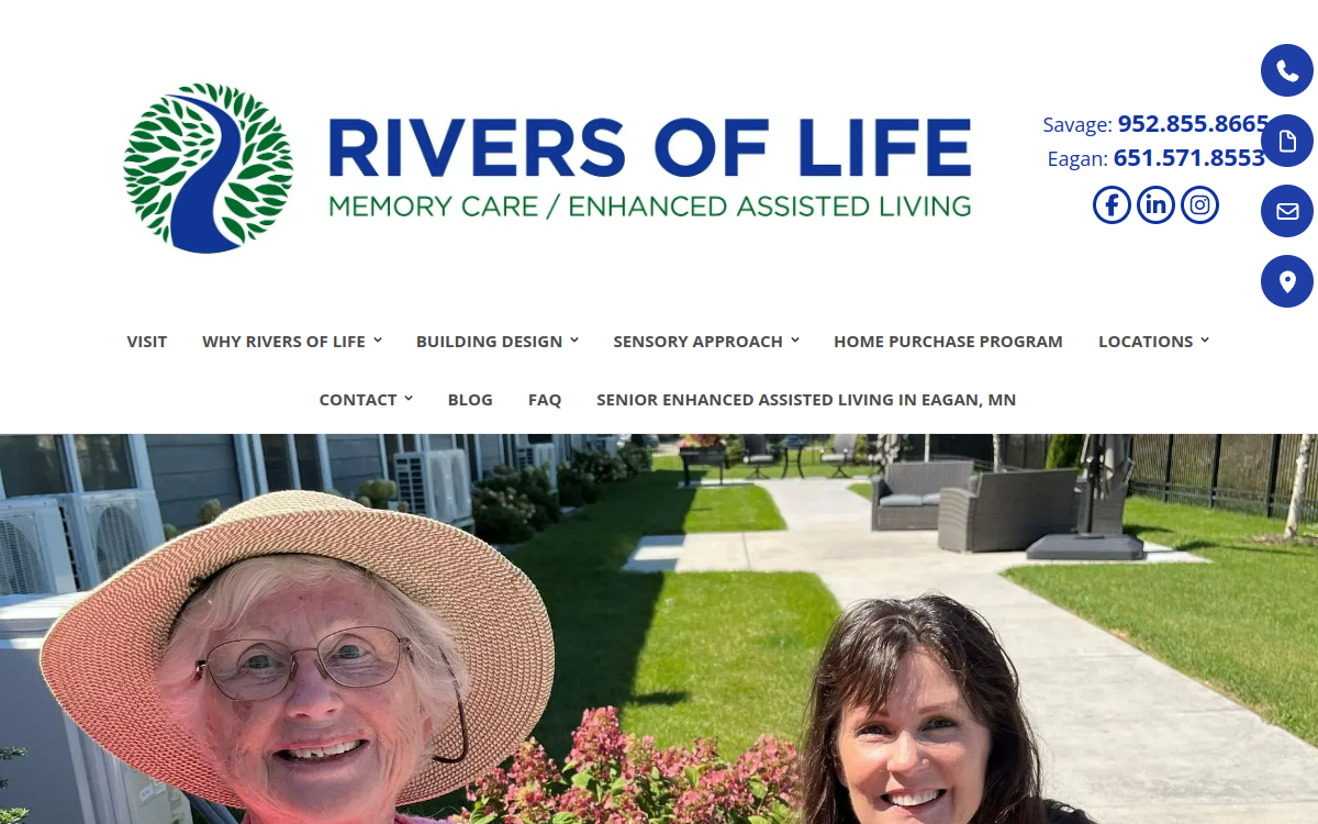 Rivers of Life website screenshot