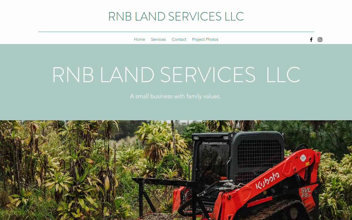 RNB Land Services LLC website screenshot