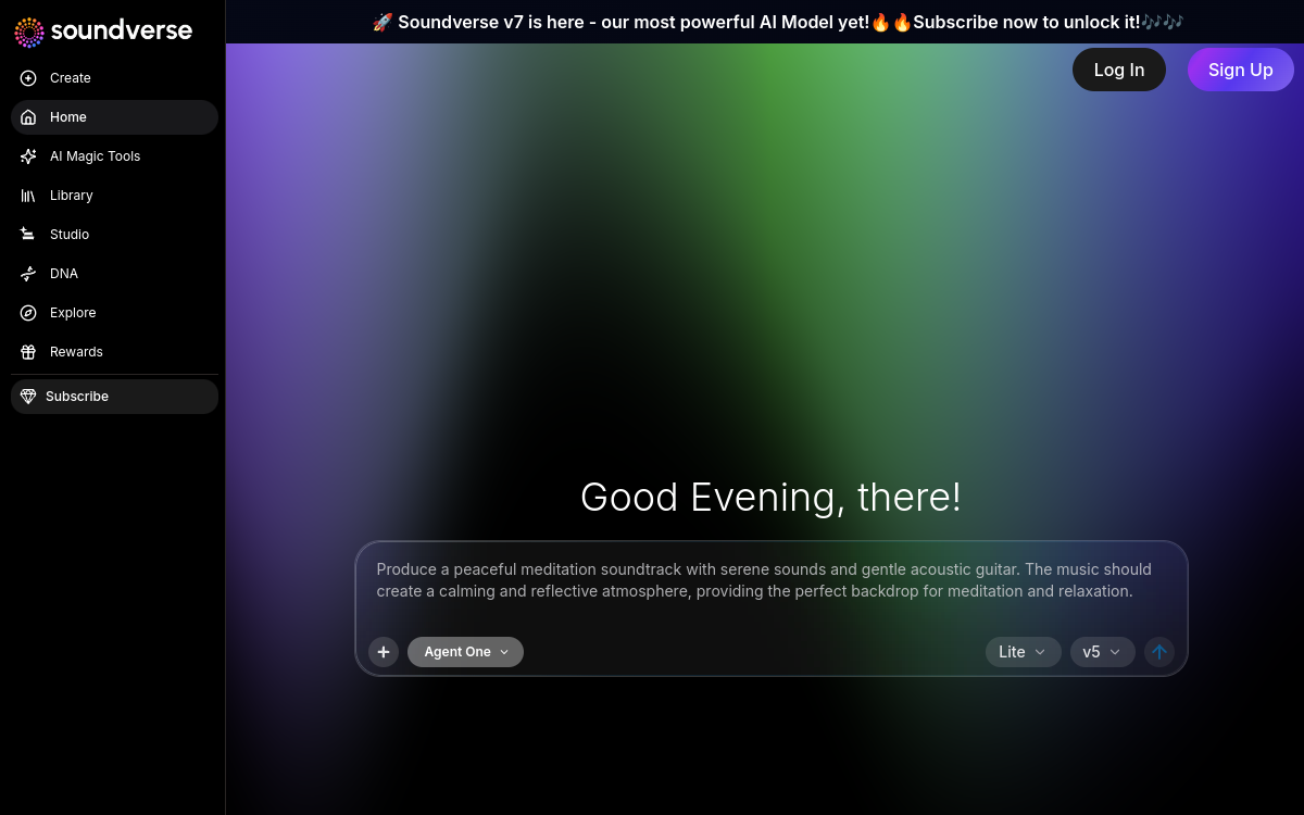 Screenshot von Soundverse