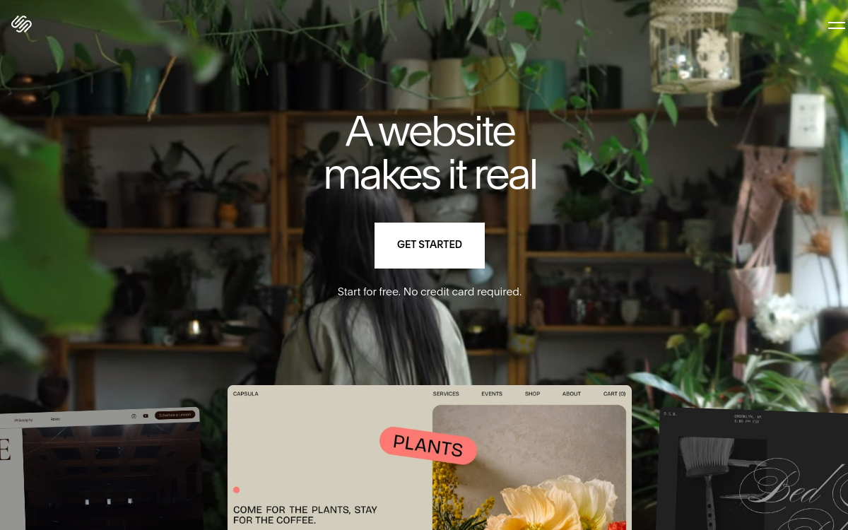 Squarespace AI website preview