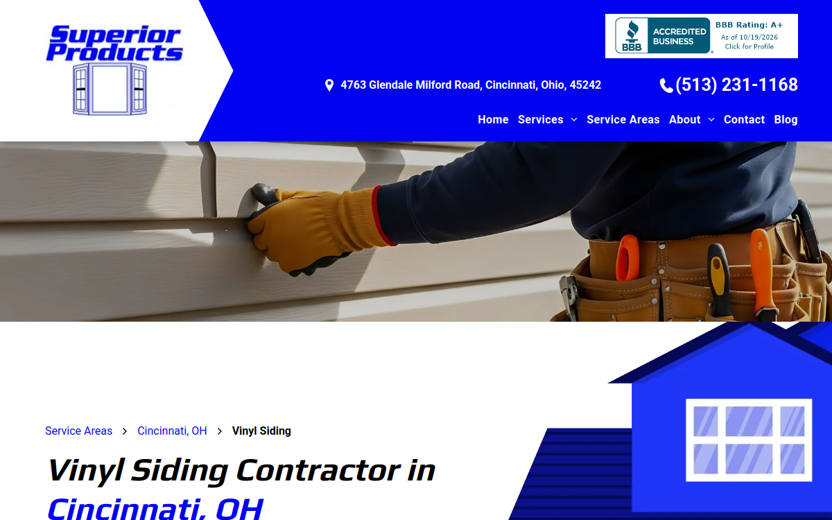 Superior Products website screenshot