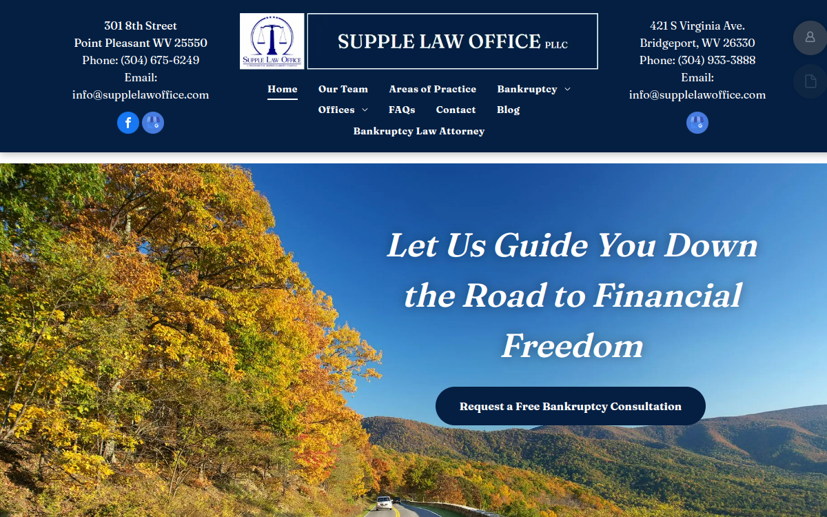 Supple Law Office, PLLC website screenshot