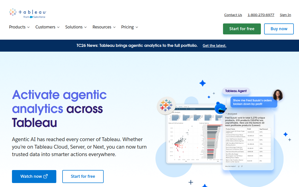 Tableau website preview