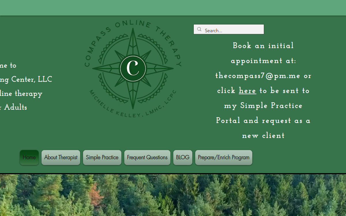 Compass Counseling Center, LLC website screenshot