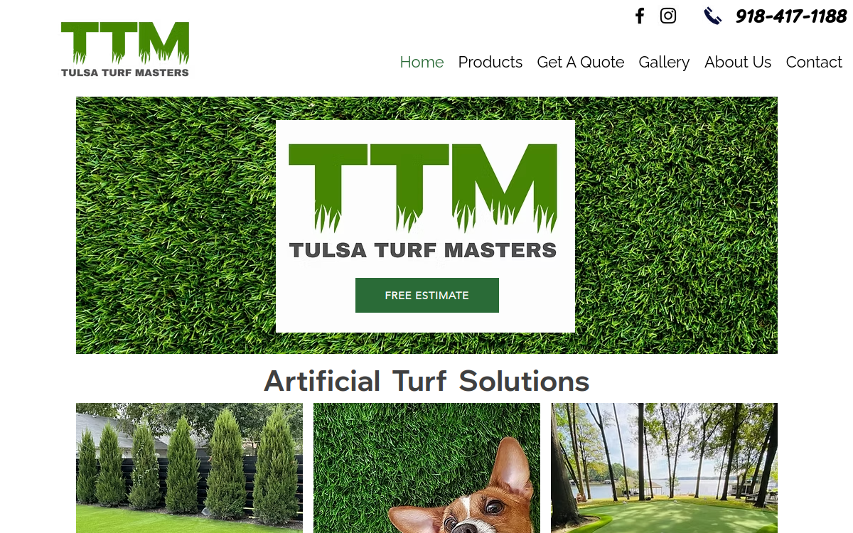 Tulsa Turf Masters website screenshot