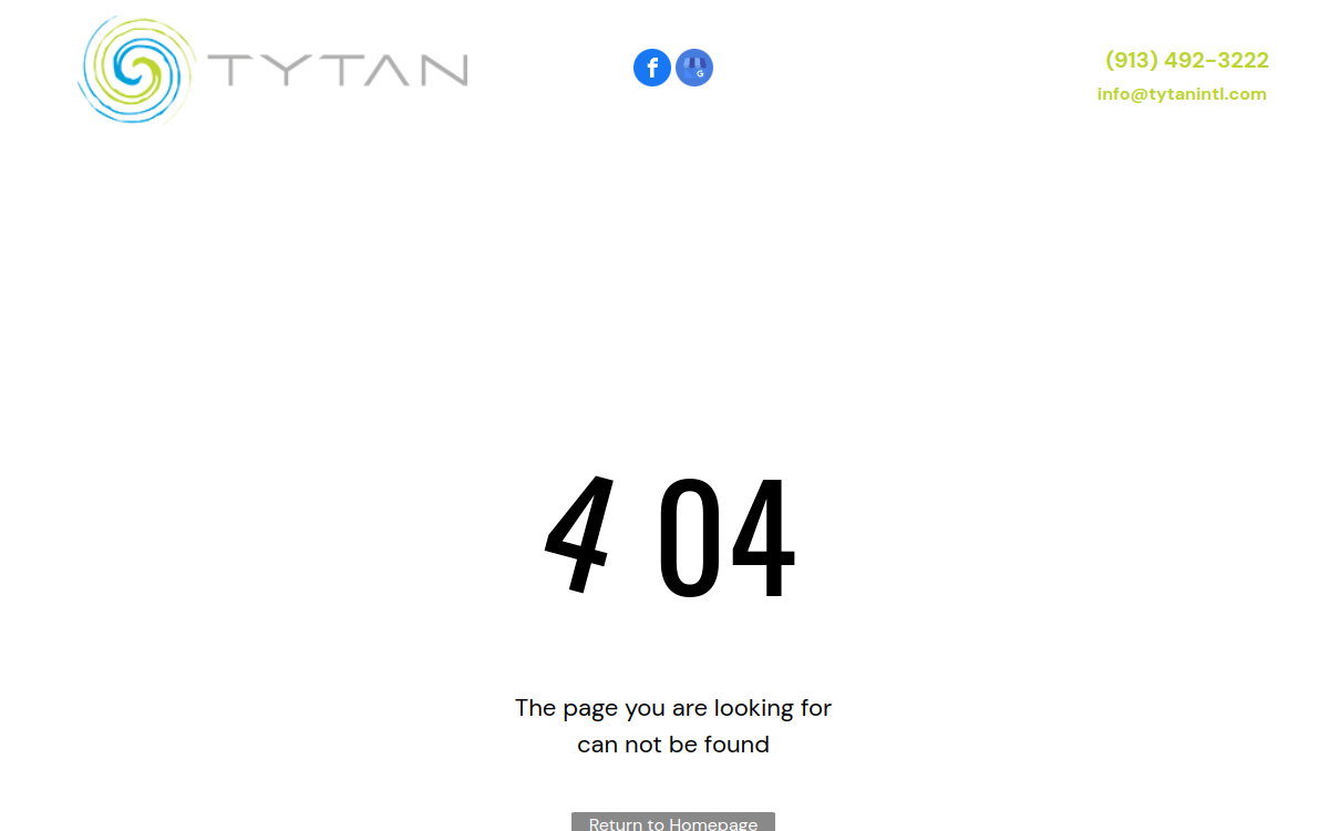 Tytan International LLC website screenshot